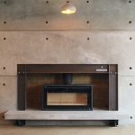 Concrete and steel fireplace By Brutal Design