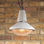 "Concrete Pendant Light""Concrete light with glass dome lens" " by Brutal Design"