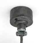 "Industrial Ceiling Rose with cable clamp" "Conduit Ceiling Rose"by Brutal Design"