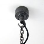 "Industrial Conduit Ceiling Rose with cable grip or hanging hook""Galvanised or raw iron finish" "by Brutal Design London"