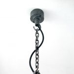 "Concrete Pendant lamp with hanging chain and industrial conduit ceiling rose" "By Brutal Design"
