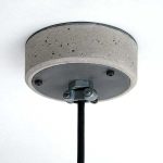 "Concrete and Steel Ceiling Rose" "By Brutal Design"