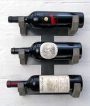"The Grid Concrete and Steel Wine Rack" "By Brutal Design"