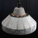 "'LUNAR' Concrete and steel pendent lamp" "by Brutal Design"