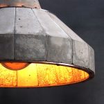 "'LUNAR' Concrete and steel pendent lamp" "by Brutal Design"